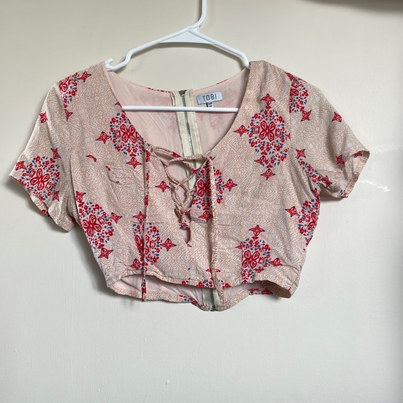 2 piece bohemian crop top and wrap skirt - Picture 1 of 2